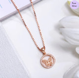Dreamwing Rose Gold Plated 925 Sterling Silver Pendant