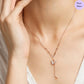 Rosaflora Rose Gold Plated 925 Sterling Silver Drop Necklace