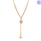 Rosaflora Rose Gold Plated 925 Sterling Silver Drop Necklace