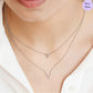 Twin Gleam Chain Rhodium Plated 925 Sterling Silver Necklace