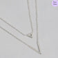 Twin Gleam Chain Rhodium Plated 925 Sterling Silver Necklace
