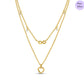 LuxeHeart Gold Plated 925 Sterling Silver Necklace