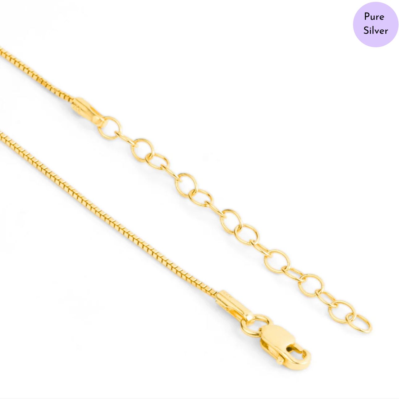 LuxeHeart Gold Plated 925 Sterling Silver Necklace