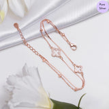Aluna Duo  Rose Gold Plated 925 Sterling Silver Bracelet