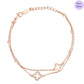 Aluna Duo  Rose Gold Plated 925 Sterling Silver Bracelet