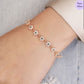 Rose bloom Gold Plated 925 Sterling Silver Bracelet