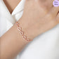 Petal Heart Gold Plated 925 Sterling Silver Bracelet