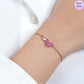 Rosy Heart Rose Gold Plated 925 Sterling Silver Bracelet