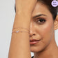 Bella Bow  Rose Gold Plated 925 Sterling Silver Bracelet