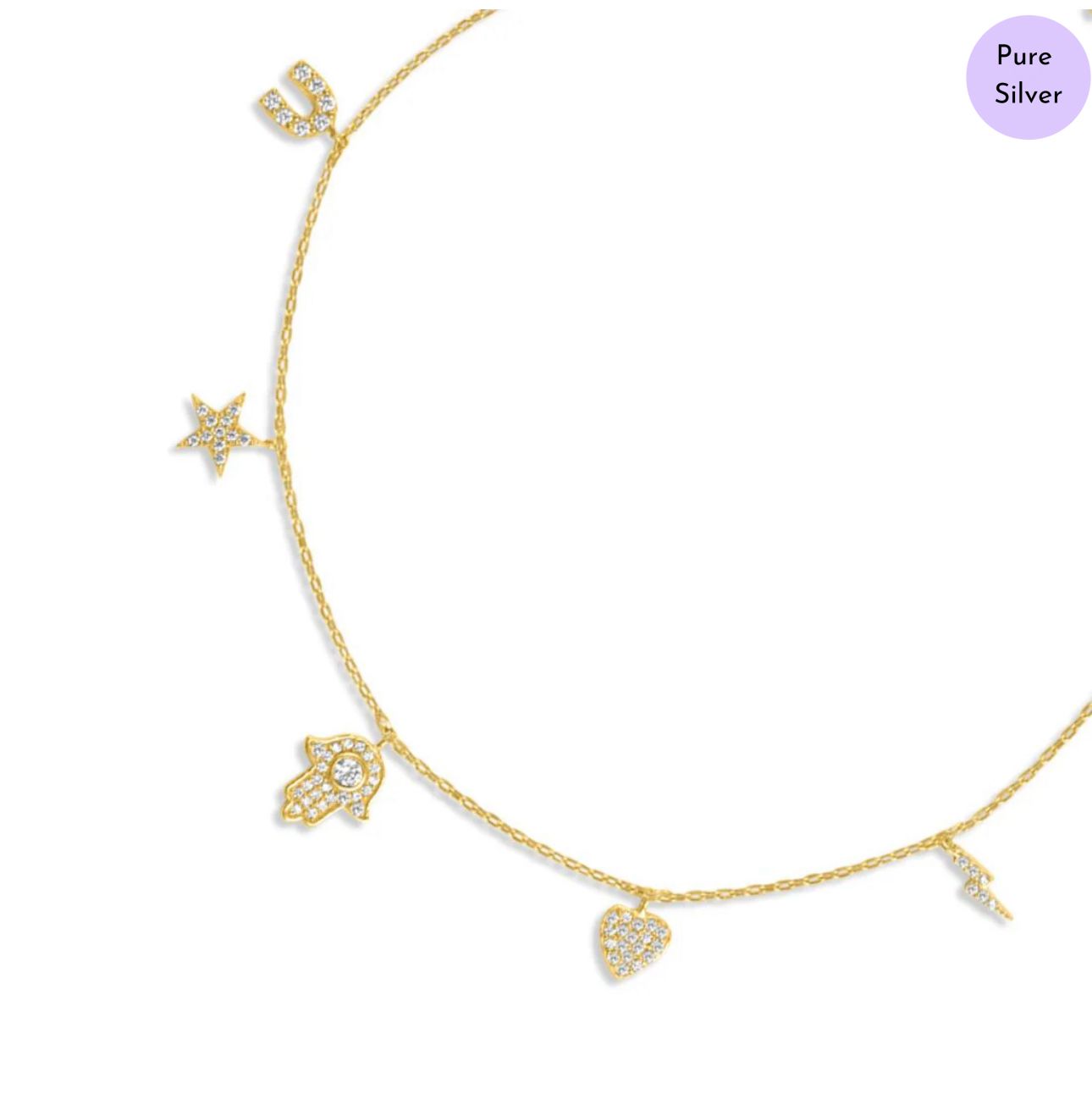 Charmsy Gold Plated 925 Sterling Silver Bracelet