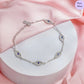Eye Celeste  Rhodium Plated 925 Sterling Silver Bracelet