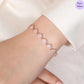 Blossom Ray  Rose Gold Plated 925 Sterling Silver Flower Bracelet