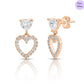 Droplyn Rose Gold Plated 925 Sterling Silver Earrings