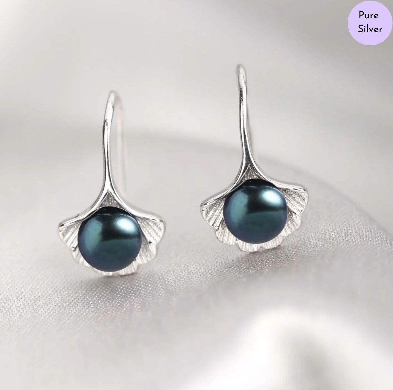 Coralia and Pearl Drop 925 Silver Earrings