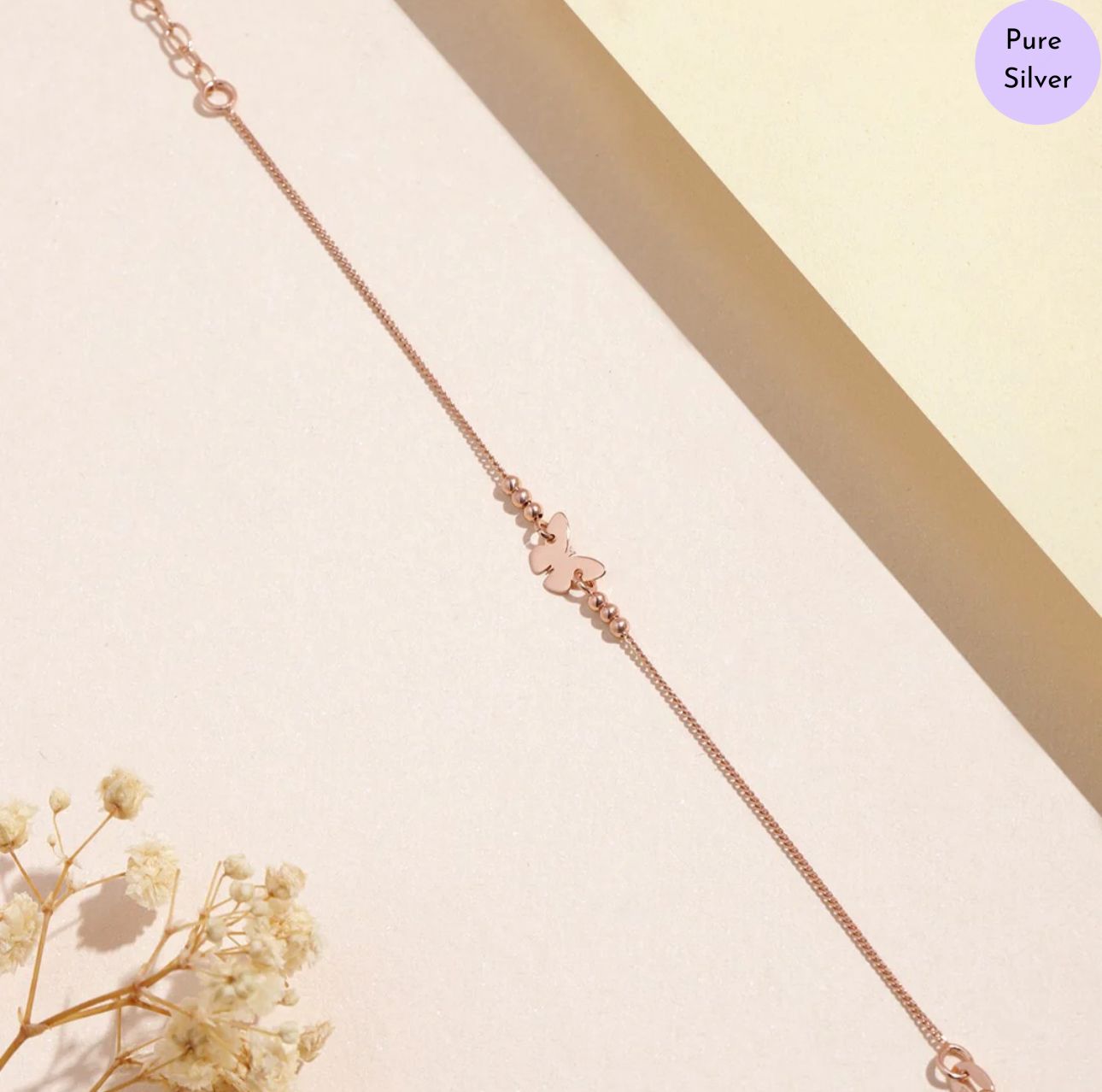 Floriah Rose Gold-Plated 925 Sterling Silver Bracelet