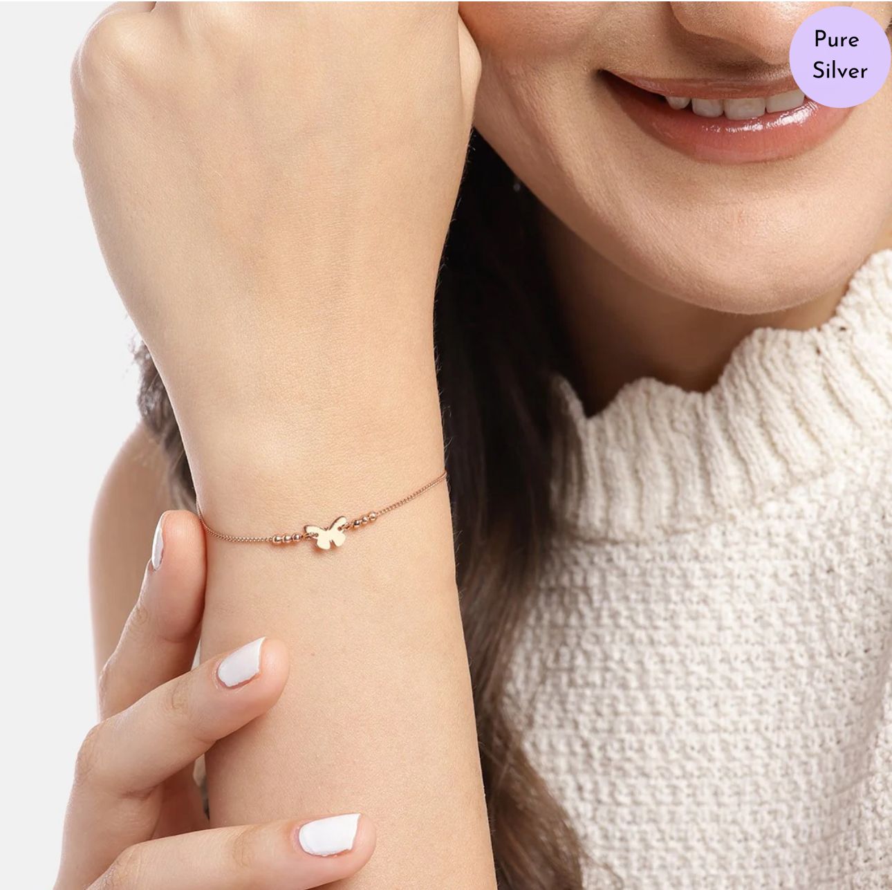 Floriah Rose Gold-Plated 925 Sterling Silver Bracelet