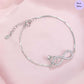 Infivya  Rhodium Plated 925 Sterling Silver Bracelet