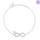 Infivya  Rhodium Plated 925 Sterling Silver Bracelet
