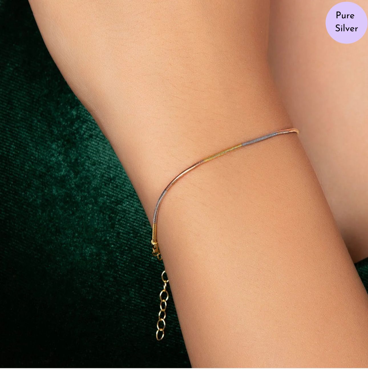 Calm Tone Chain 925 Sterling Silver Bracelet