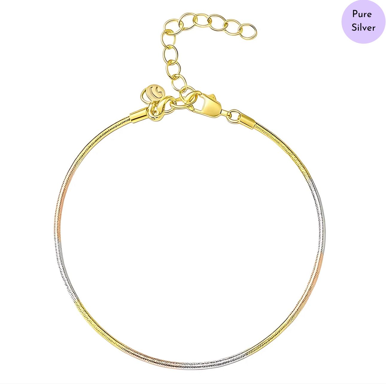 Calm Tone Chain 925 Sterling Silver Bracelet