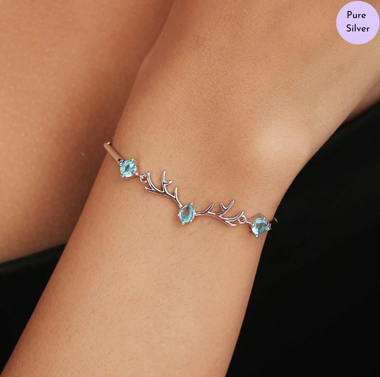 Oceanis Rhodium Plated 925 Sterling Silver Bracelet