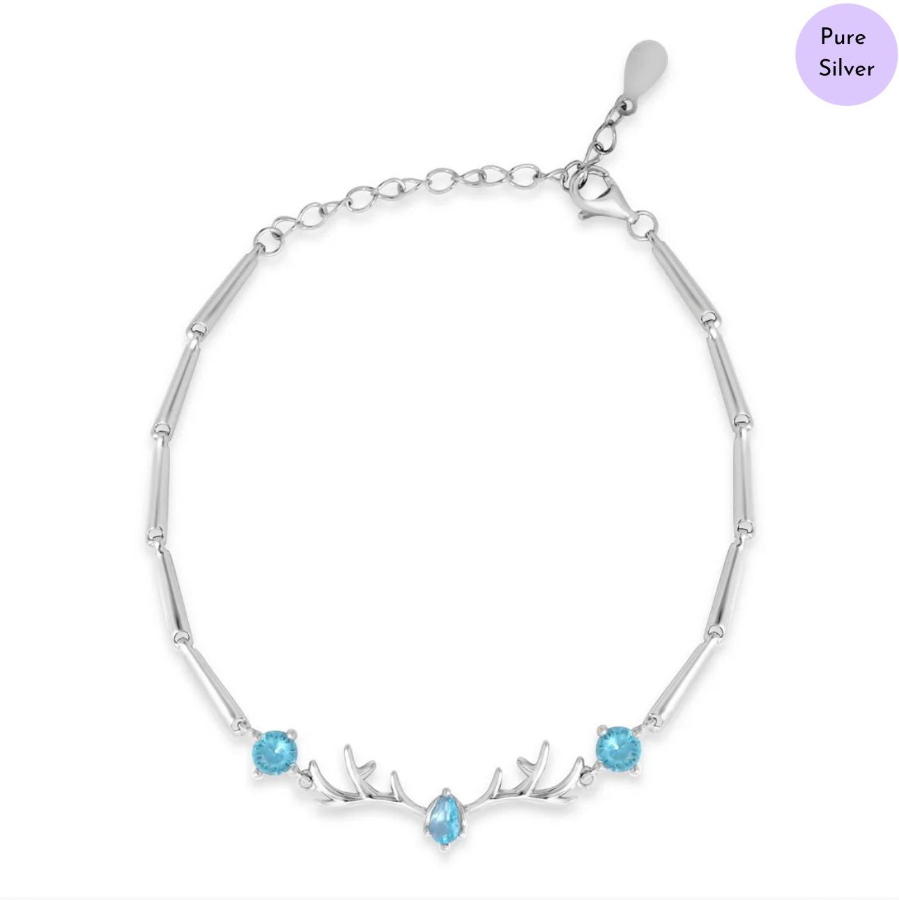 Oceanis Rhodium Plated 925 Sterling Silver Bracelet