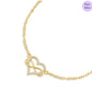 Eterni Heart  Gold Plated 925 Sterling Silver Bracelet