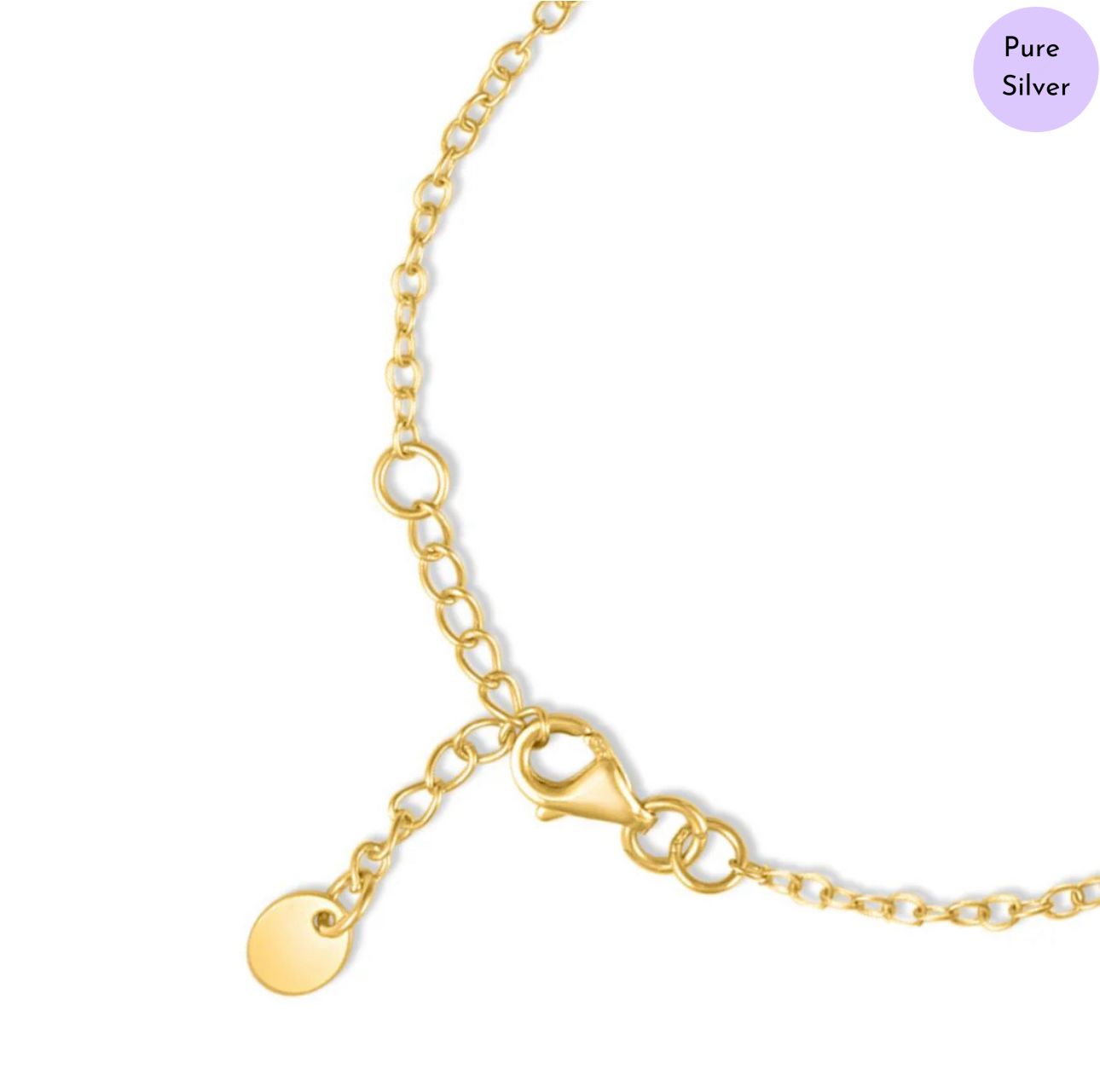 Eterni Heart  Gold Plated 925 Sterling Silver Bracelet