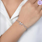 Bowselle Rhodium Plated 925 Sterling Silver Bracelet