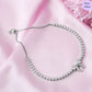 Bowselle Rhodium Plated 925 Sterling Silver Bracelet