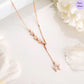 Stella nova Rose Gold Plated 925 Sterling Silver Star Necklace