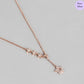 Stella nova Rose Gold Plated 925 Sterling Silver Star Necklace