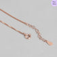 Stella nova Rose Gold Plated 925 Sterling Silver Star Necklace