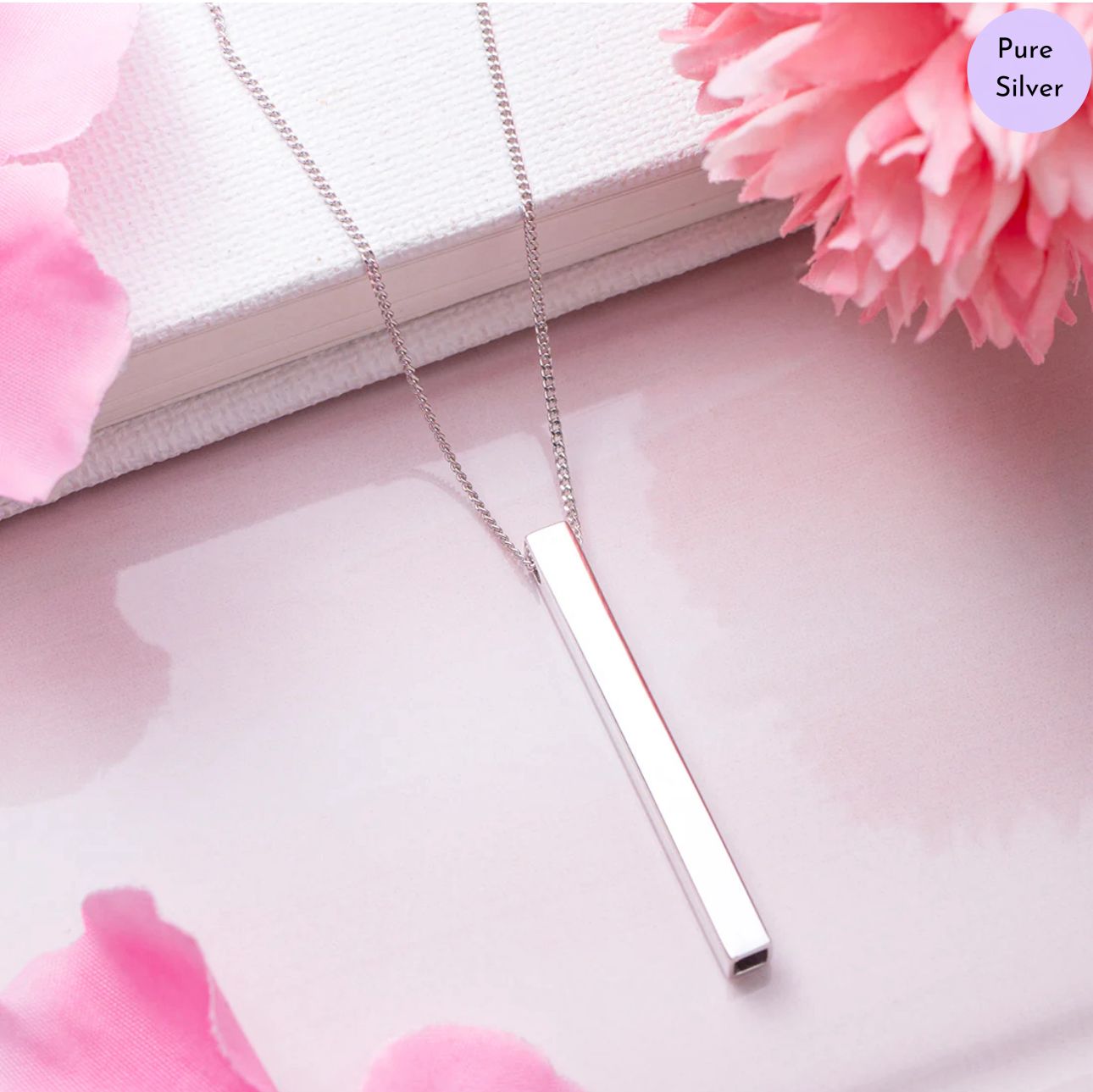 Rectique  Radiance Rhodium-Plated 925 Sterling Silver Necklace