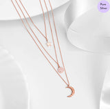 Fine Threads Rose Gold Plated 925 Sterling Silver Necklace