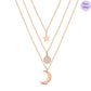 Fine Threads Rose Gold Plated 925 Sterling Silver Necklace