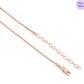 Fine Threads Rose Gold Plated 925 Sterling Silver Necklace