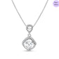Haloria Gem Rhodium Plated 925 Sterling Silver Pendants
