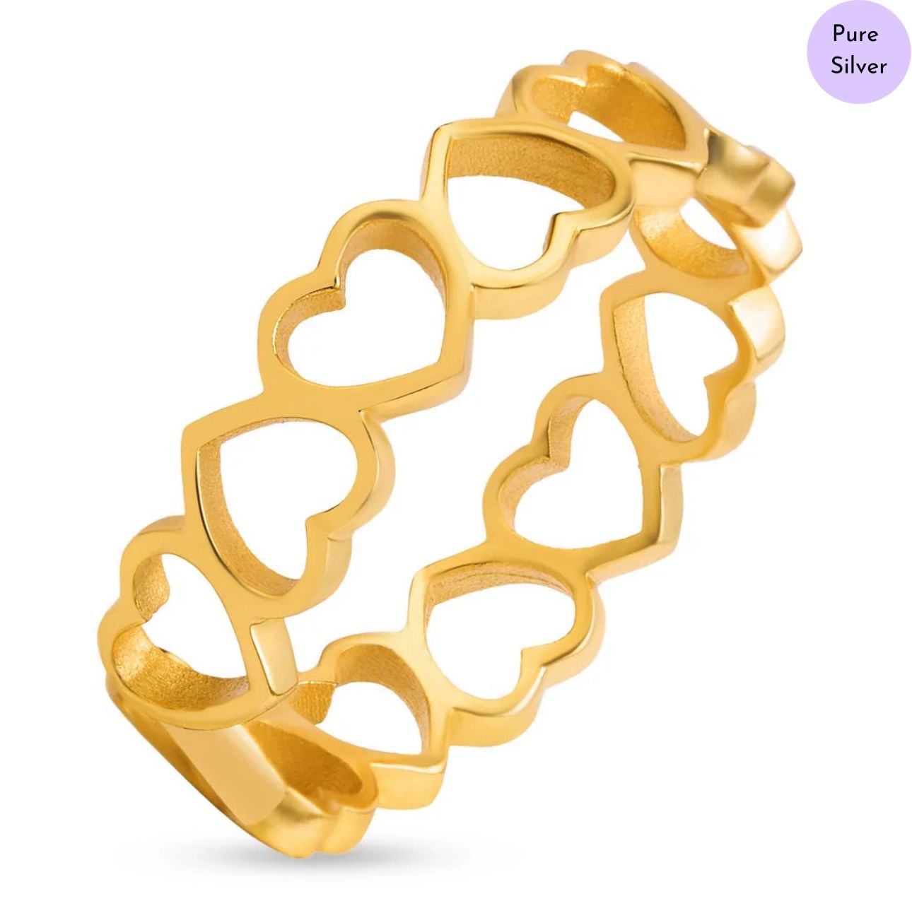 Oriselle  Gold Plated 925 Sterling Silver Female Ring