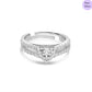 Dazzlehart  Rhodium Plated 925 Sterling Silver Ring