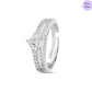 Dazzlehart  Rhodium Plated 925 Sterling Silver Ring