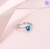 Bluette Rhodium Plated 925 Sterling Silver Ring