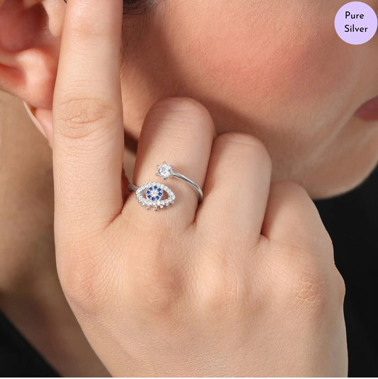 Guardin Rhodium Plated 925 Sterling Silver Ring