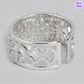 Serenity Twist Rhodium-Plated 925 Sterling Silver Abstract Ring