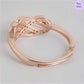 Blush Radiance 925 Sterling Silver Cubic Zirconia Women's Ring