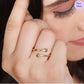 Everlasting Hug Gold Plated 925 Sterling Silver Hug Ring