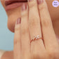 Blossom & Wings 925 Silver Ring in Rose Gold
