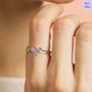 Eternal Pink Heart 925 Sterling Silver Ring