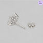 Princess Dream 925 Sterling Silver Stud Earrings