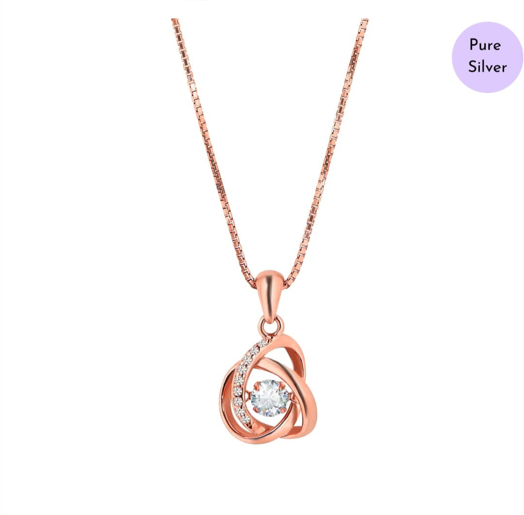 Orbit of Love Gold 925 Silver Necklace Chain
